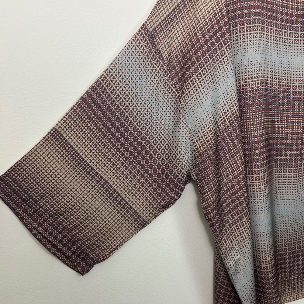 NEW Bryn Walker Resort Shirt Womens 2X New Geometric Print Oversized Boxy Top - Picture 3 of 10